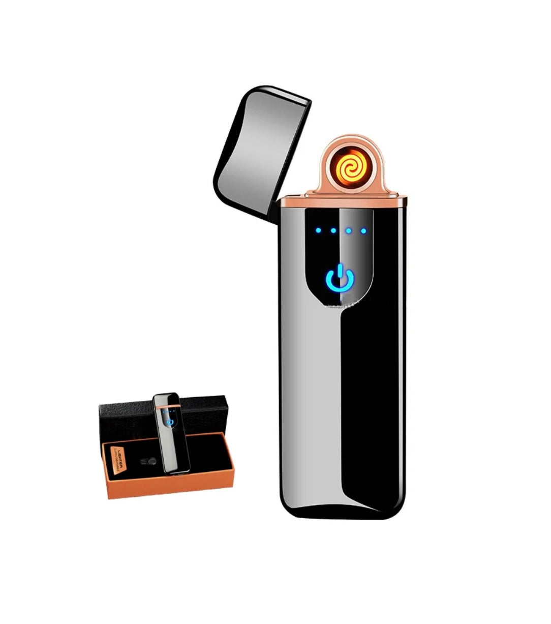 Mechero Eléctrico Tipo C Con Sensor Táctil De Doble Arco Para Hombre, Caja  De Regalo De Pulso Con Pantalla De Energía A Prueba De Viento Para Negocios  Y Exteriores, USB De 17,5